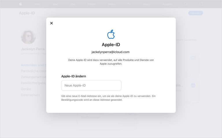 Anleitung Zur Änderung Der Apple Id E-Mail Adresse