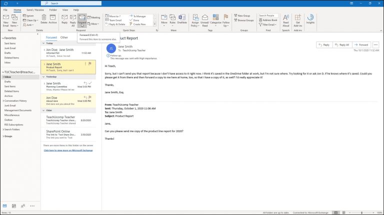 Weiterleitung Von E-Mails In Outlook: Effizientes Und Benutzerfreundliches Vorgehen