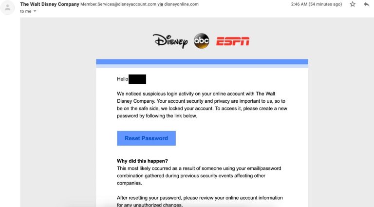 Fakten Zu Fake Email Disney Plus