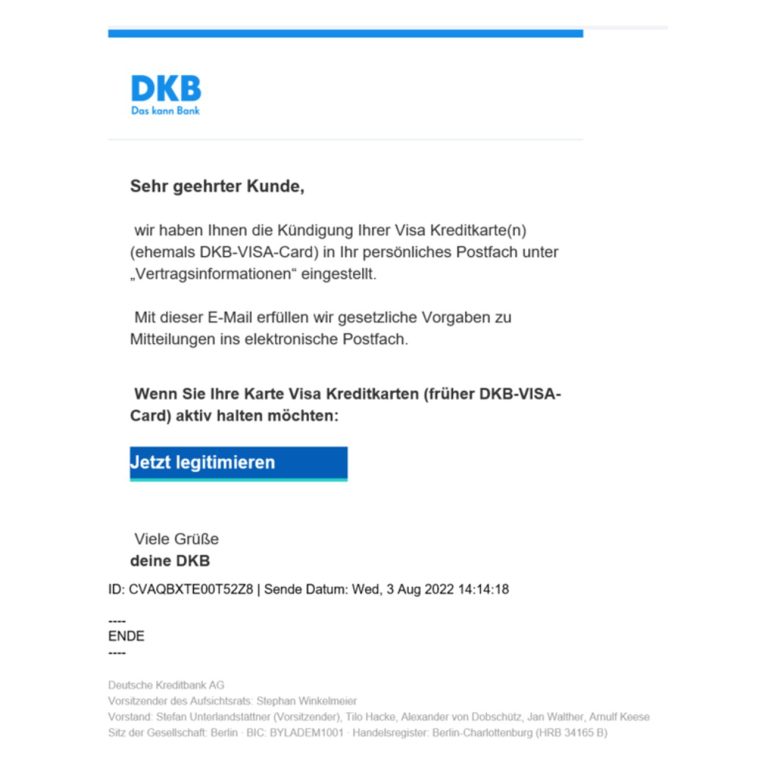 Kundendienst Dkb Email Fake: Wie Erkenne Ich Betrügerische E-Mails?