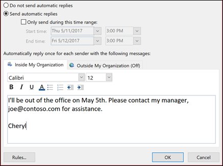 Efficiently Manage Your Out Of Office Email