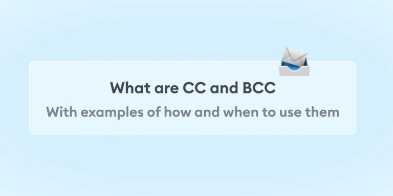 Was Bedeuten Cc Und Bcc In E-Mails?